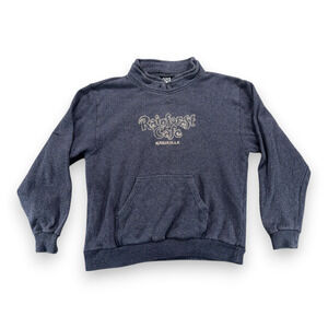 Vintage Rainforest Cafe Sweater Adult LARGE Blue Nashville Tourist Pullover Y2K